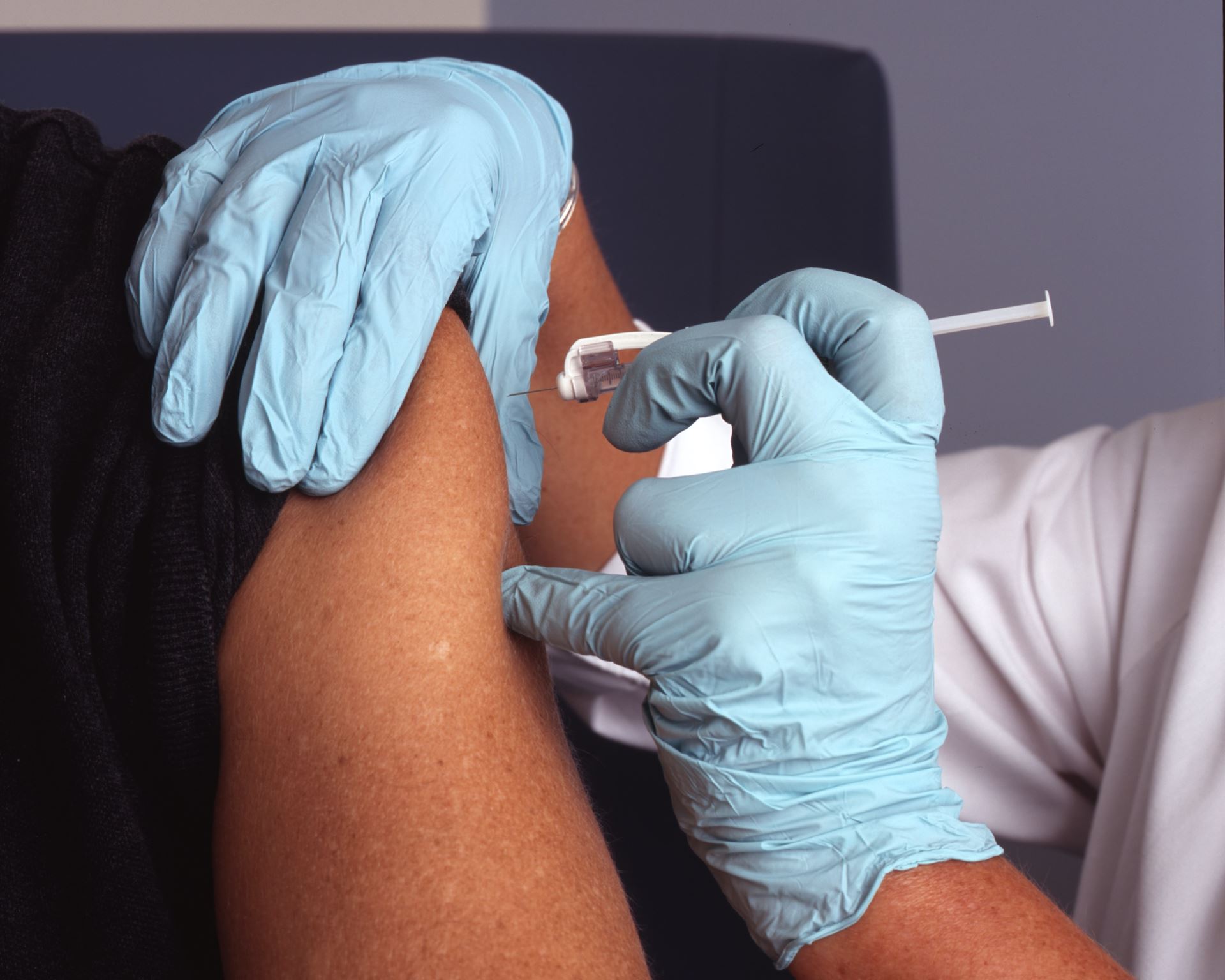 a person getting vaccinated