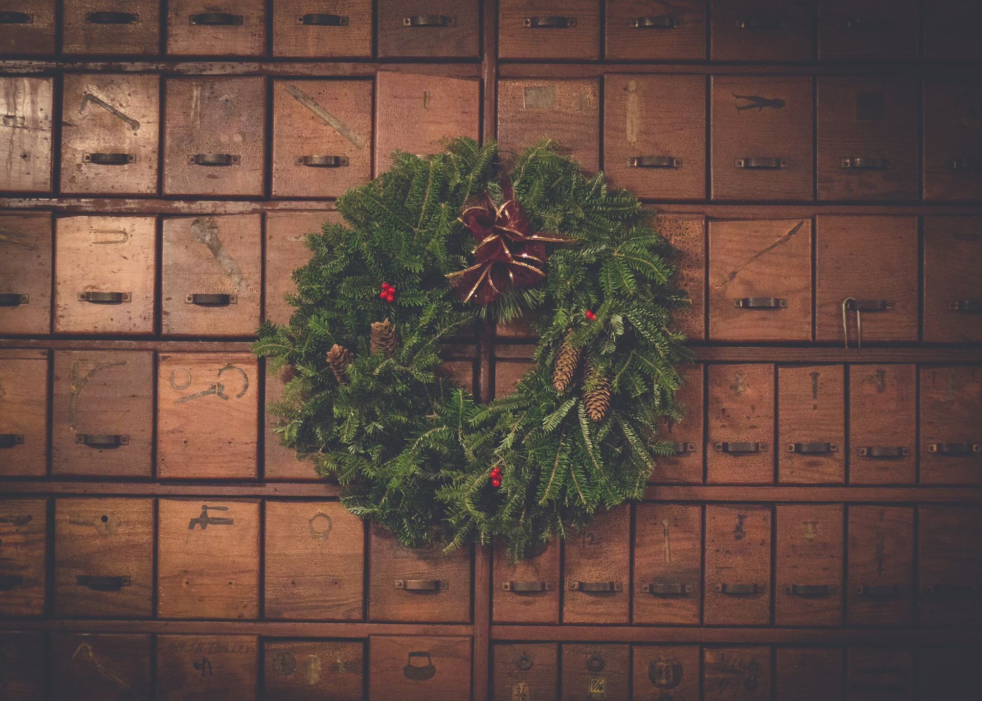 A Christmas wreath